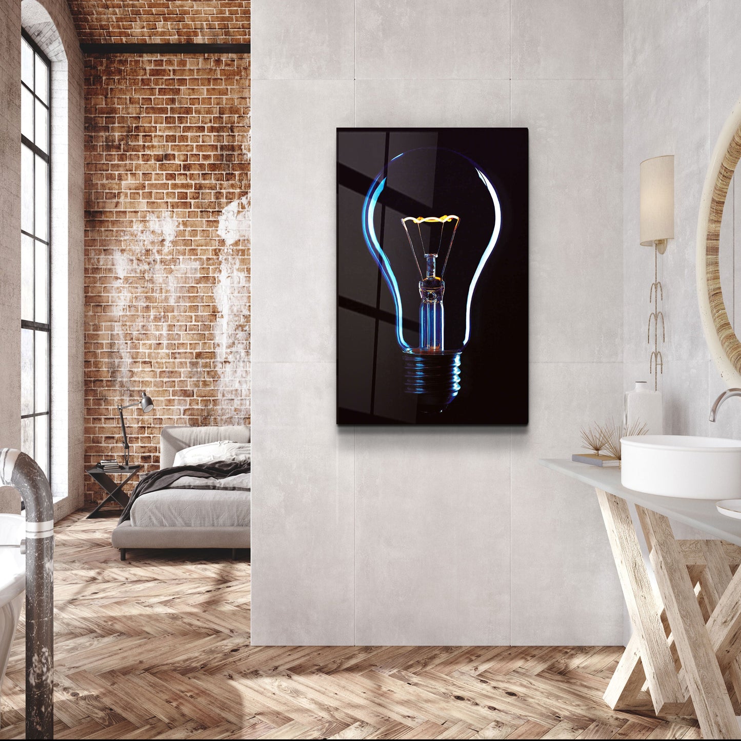 The Bulb - Designer's Collection Glass Wall Art