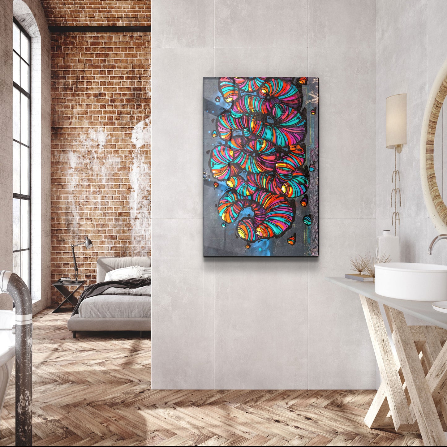 Worms - Designer's Collection Glass Wall Art