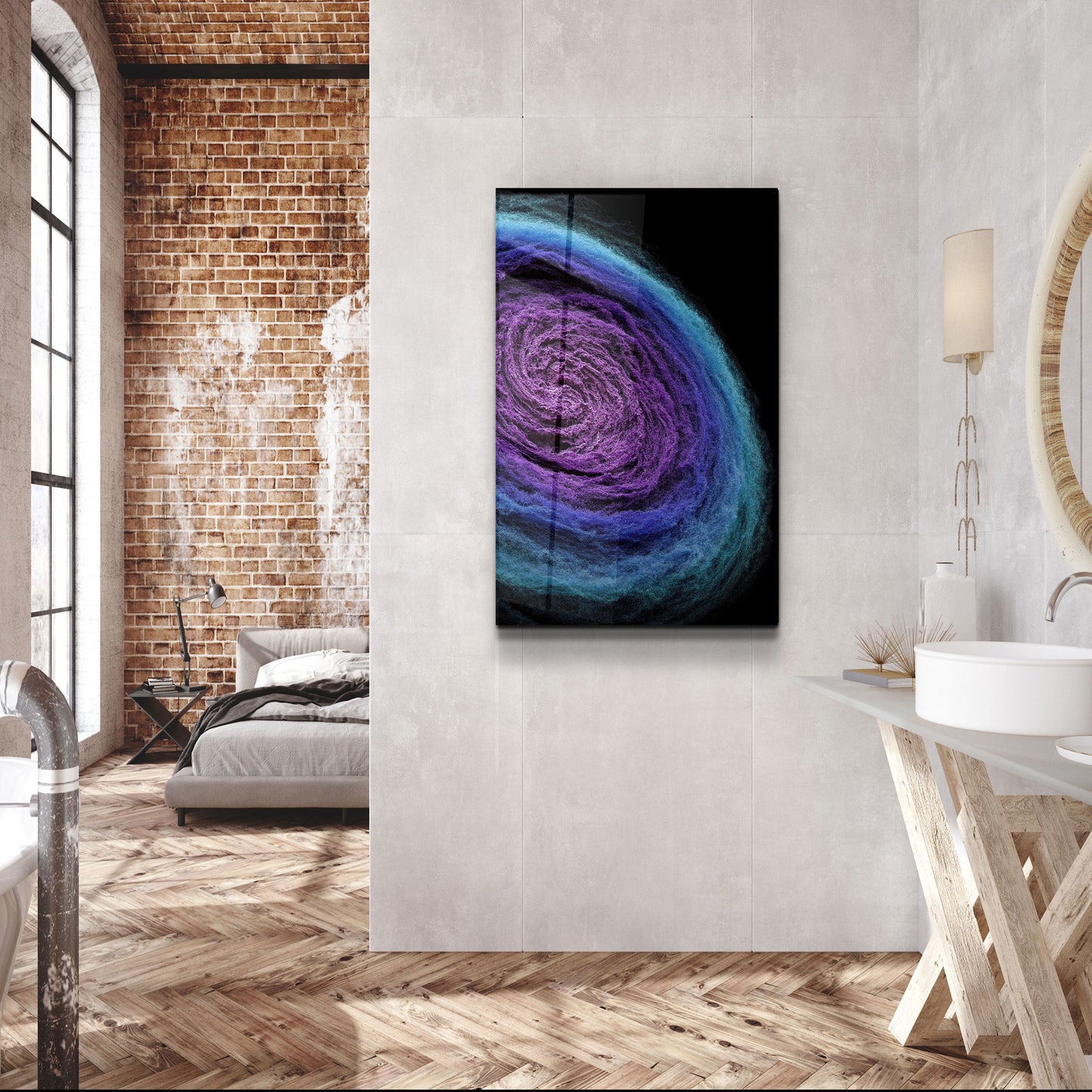 Wool Nebula - Designer's Collection Glass Wall Art