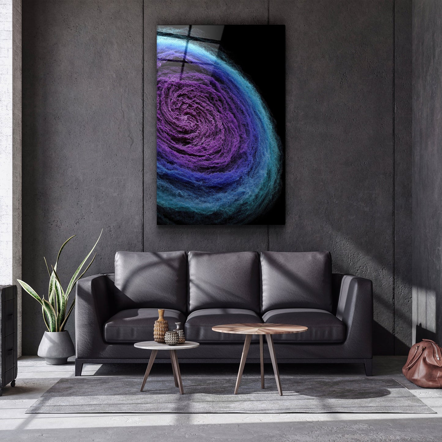 Wool Nebula - Designer's Collection Glass Wall Art