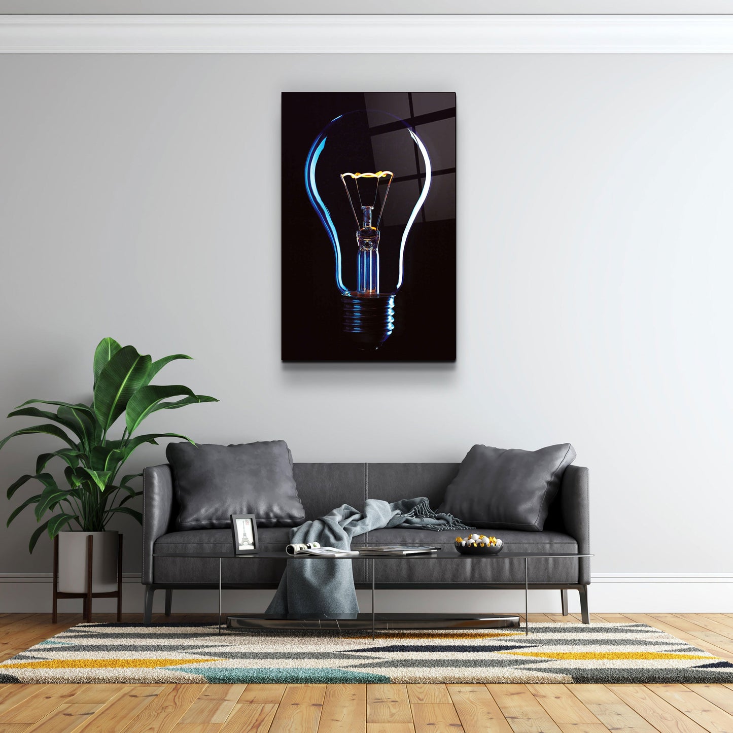 The Bulb - Designer's Collection Glass Wall Art