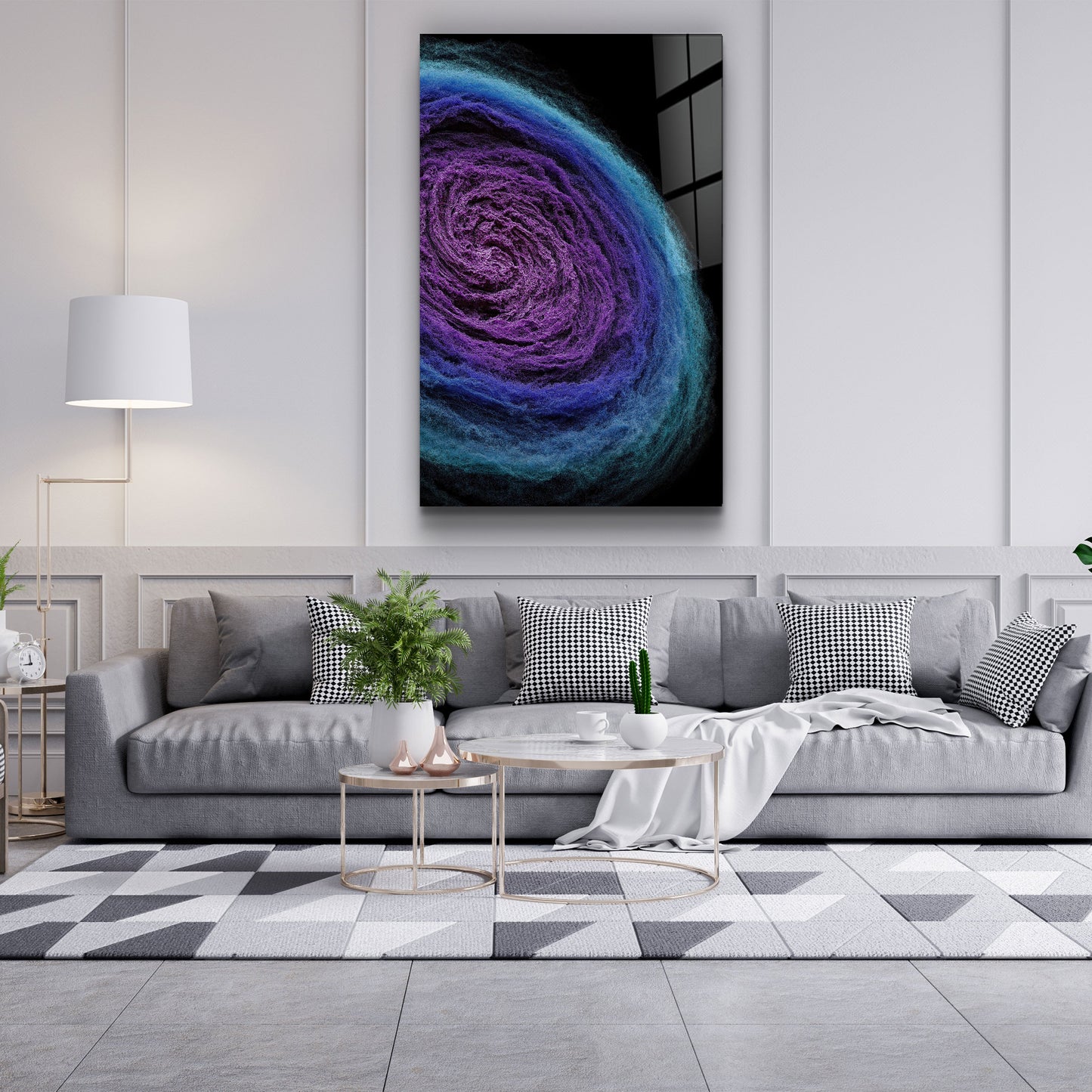 Wool Nebula - Designer's Collection Glass Wall Art