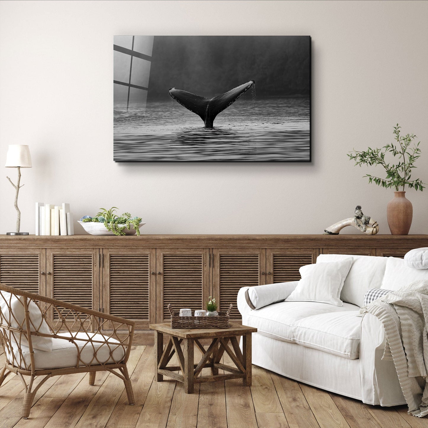 Whale - Designer's Collection Glass Wall Art