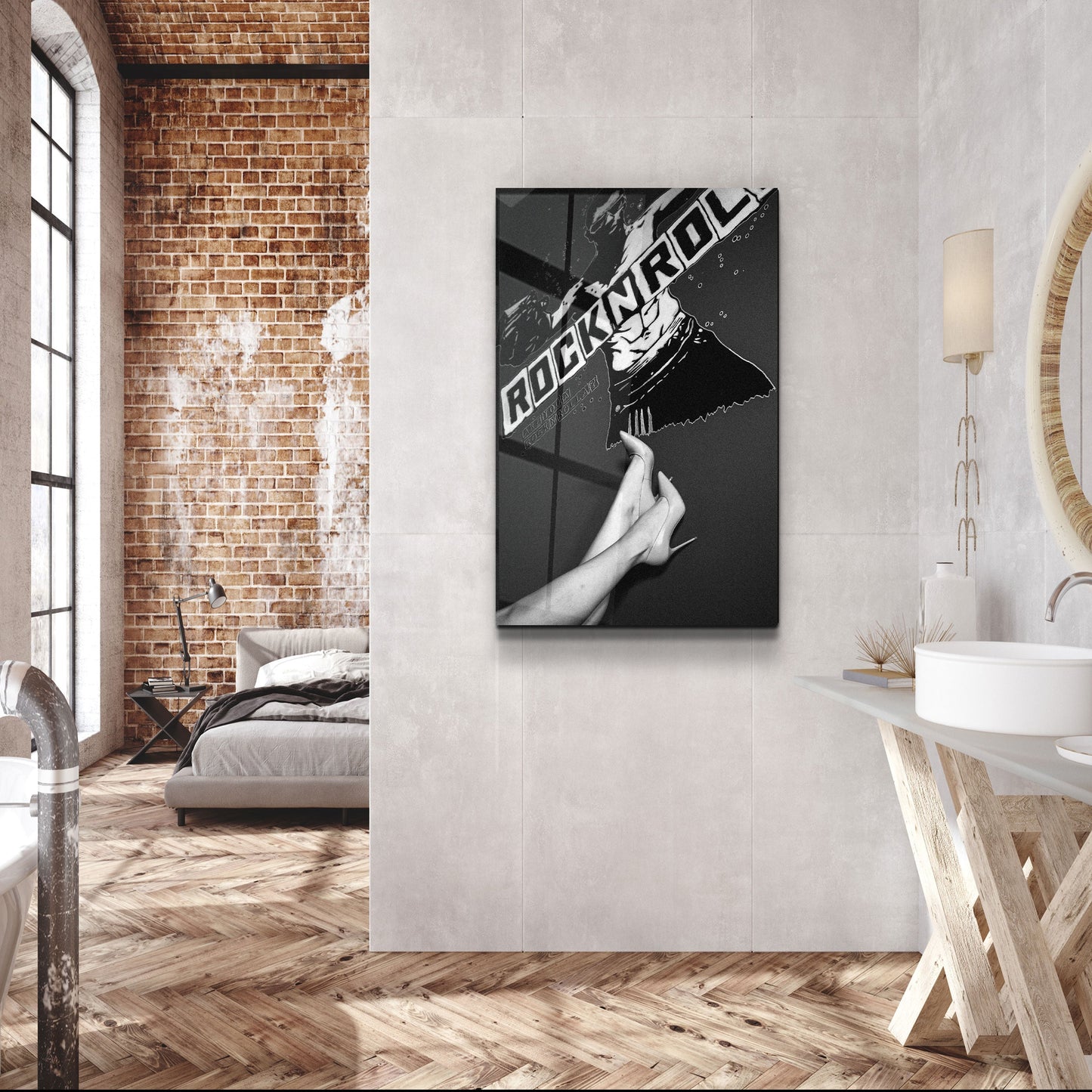 Rock n Roll - Designer's Collection Glass Wall Art