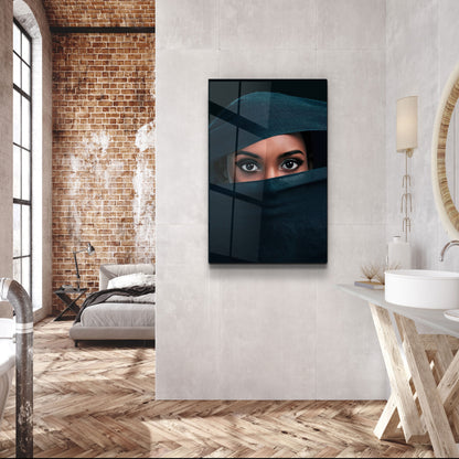 Eyes Under Cover - Designer's Collection Glass Wall Art