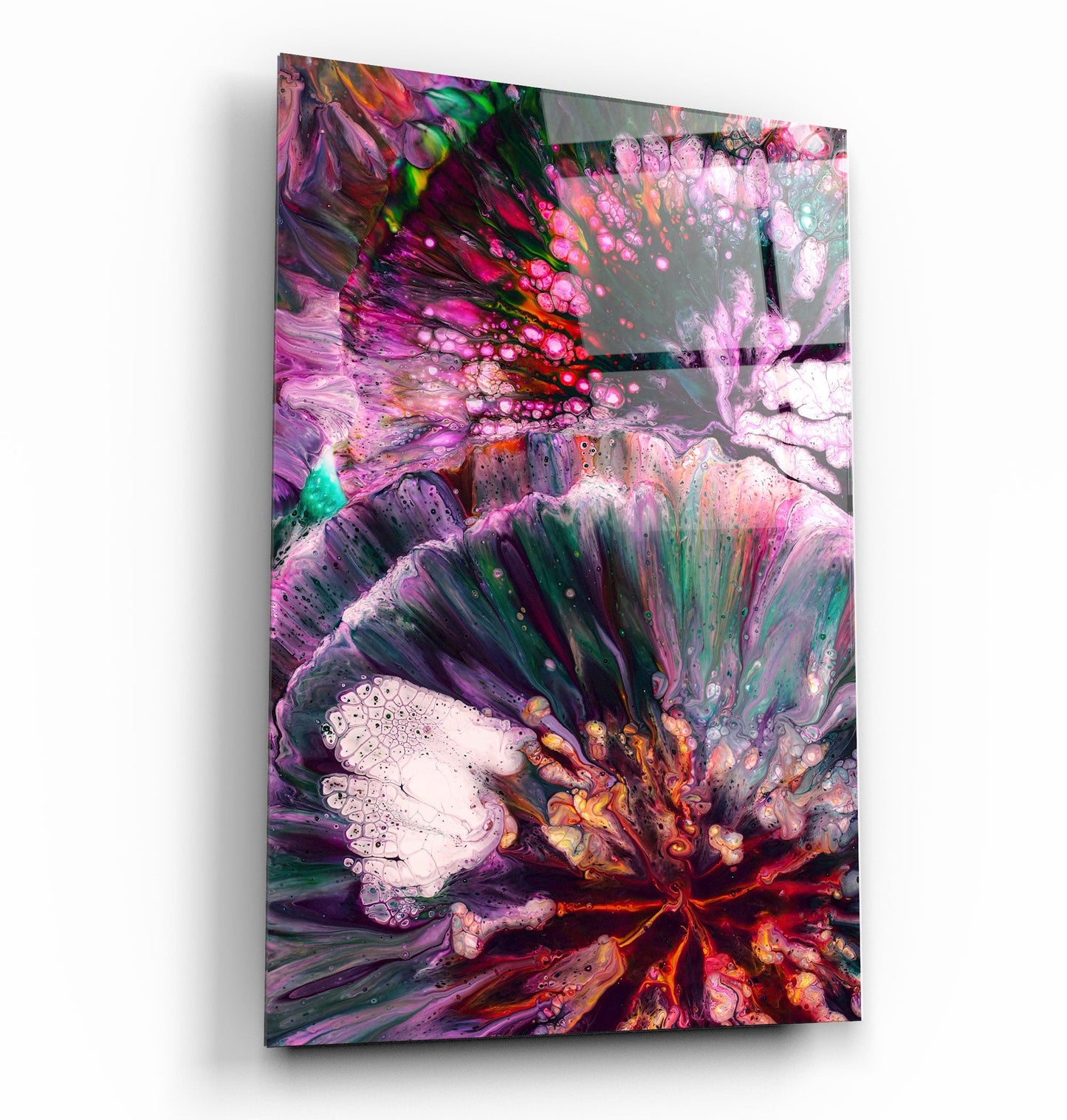 Abstract Colorful Design - Designer's Collection Glass Wall Art