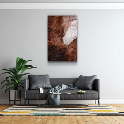 Brown Oil Painting - Designer's Collection Glass Wall Art