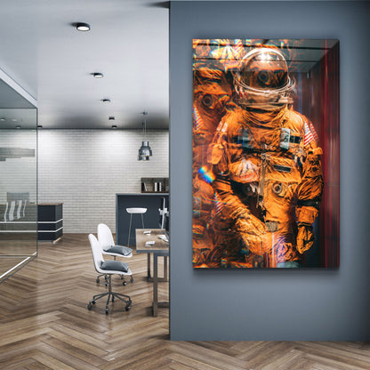 Blurry Astronaut - Designer's Collection Glass Wall Art