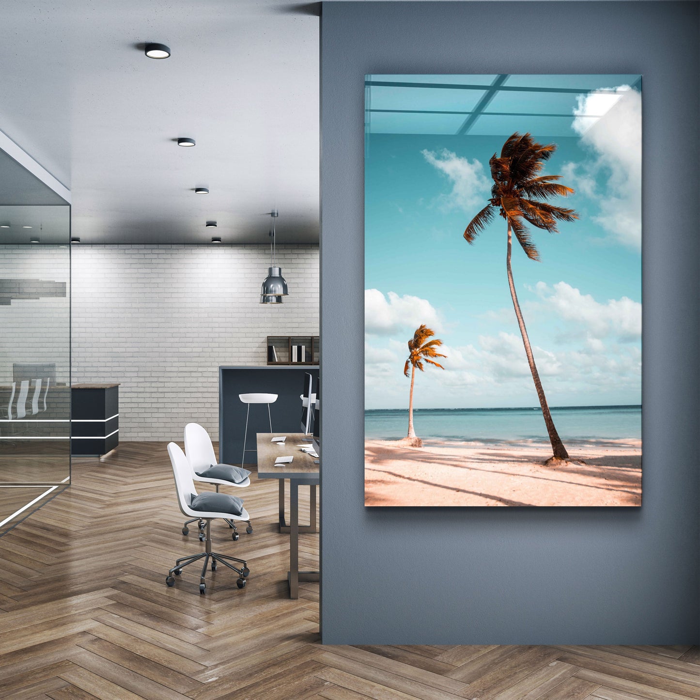 Dancing with Wind - Designer's Collection Glass Wall Art
