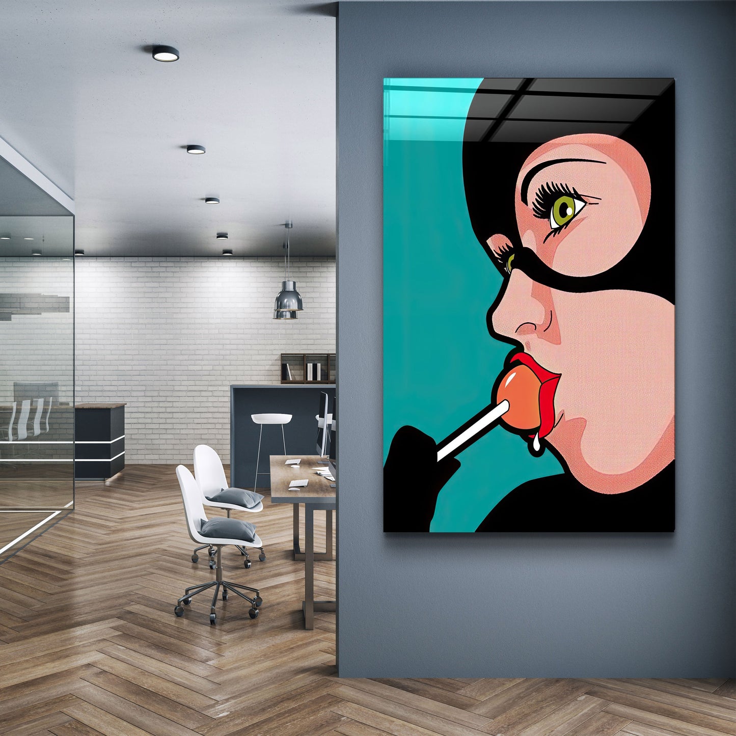 Lollipop - Designer's Collection Glass Wall Art