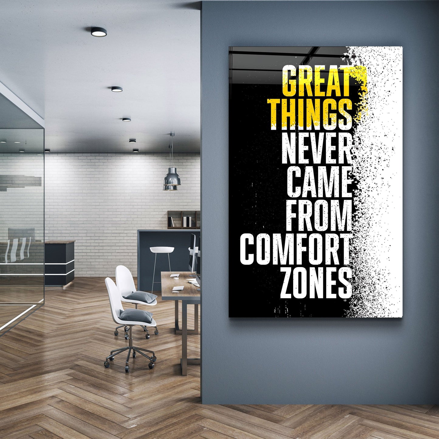Great Things - Designer's Collection Glass Wall Art