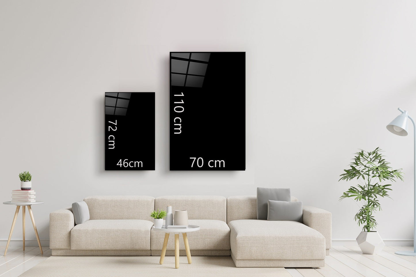 Abstract Modern Design V2 - Designer's Collection Glass Wall Art