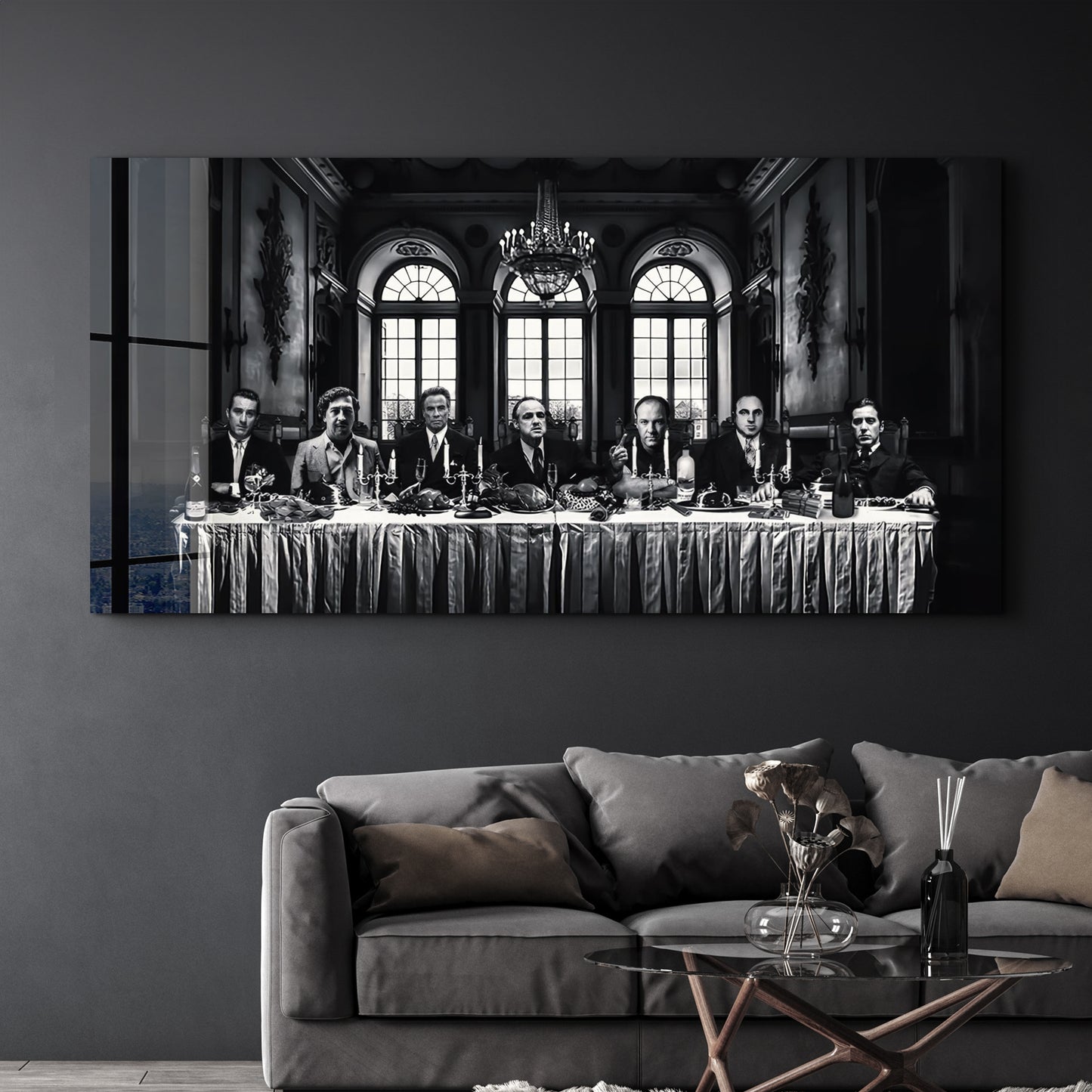 Last Supper Gang - Glass Wall Art