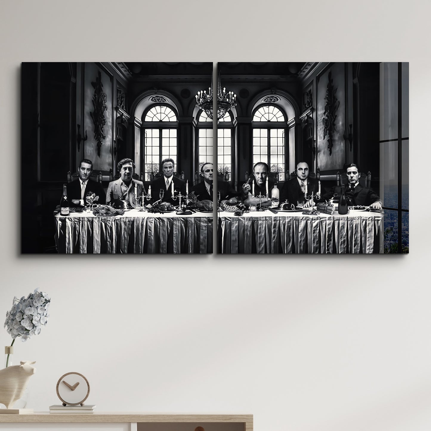 Last Supper Gang - Glass Wall Art