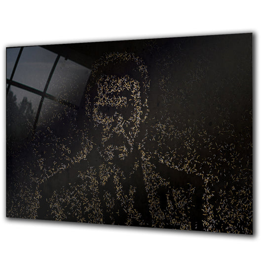 A Portrait Made From Bullets